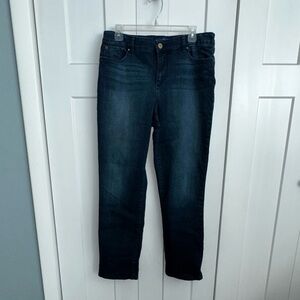 Women's Bandolino Dark Washed Stretch Jeans - 12